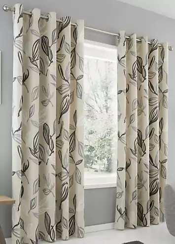 Fusion Ensley Pair of Eyelet Curtains | Kaleidoscope