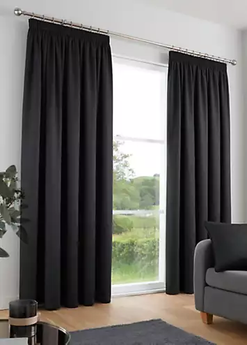 Fusion Galaxy Thermal Dim Out Pencil Pleat Curtains | Kaleidoscope