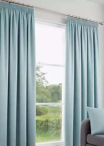 Fusion Galaxy Thermal Dim Out Pencil Pleat Curtains | Kaleidoscope