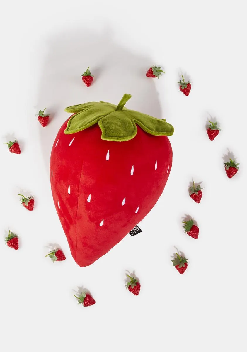 Getting Juiced Strawberry Plush Pillow-