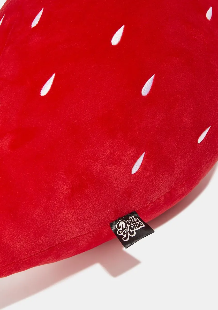 Getting Juiced Strawberry Plush Pillow-