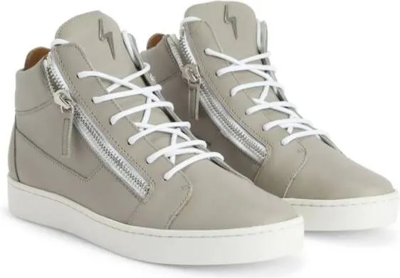 Giuseppe Zanotti Frankie logo-plaque sneakers Grey