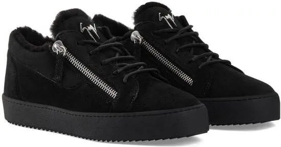 Giuseppe Zanotti side zip detail sneakers Black