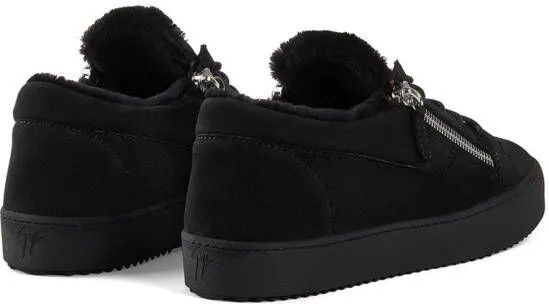 Giuseppe Zanotti side zip detail sneakers Black