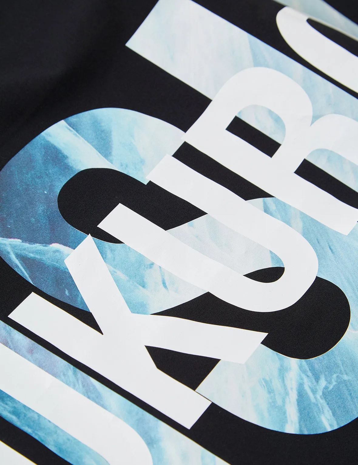 Glacier Logo Print Padded Windbreaker