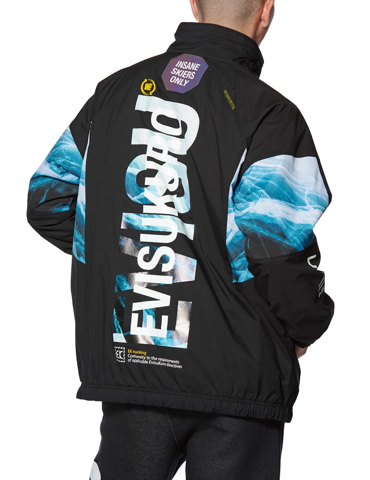 Glacier Logo Print Padded Windbreaker