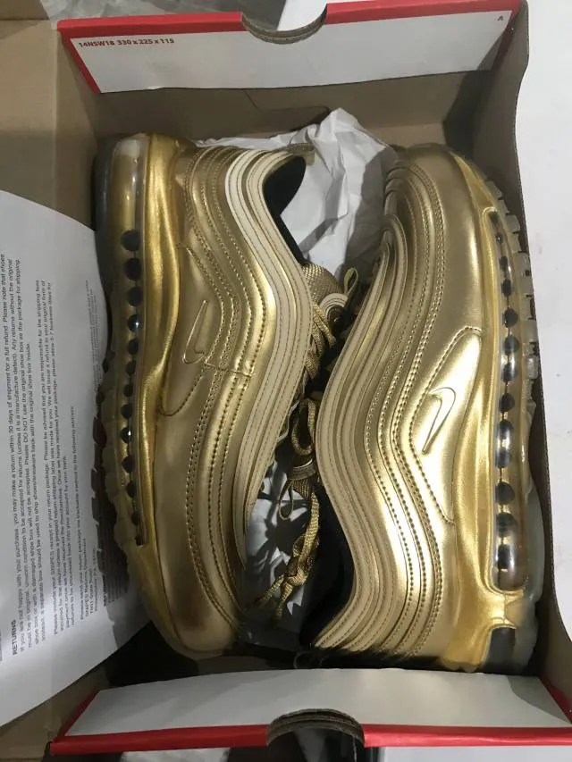 Gold Nike Air Max 97