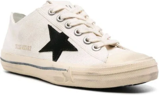 Golden Goose Star-patch canvas sneakers White