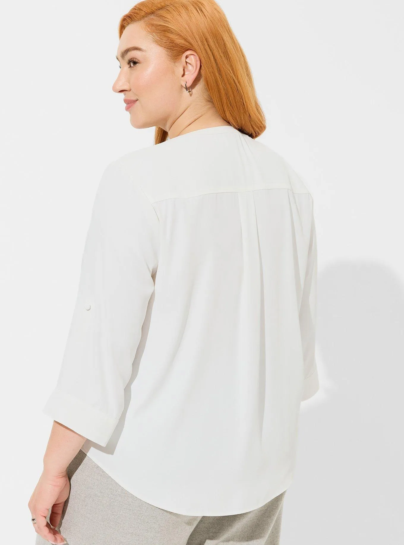 Harper Georgette Pullover 3/4 Sleeve Blouse