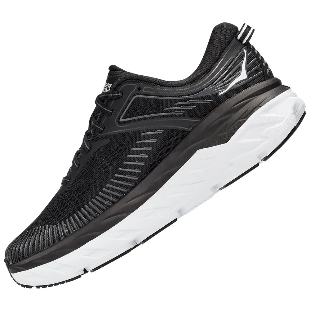 Hoka Bondi 7 Black/White Running Shoe (Women's)