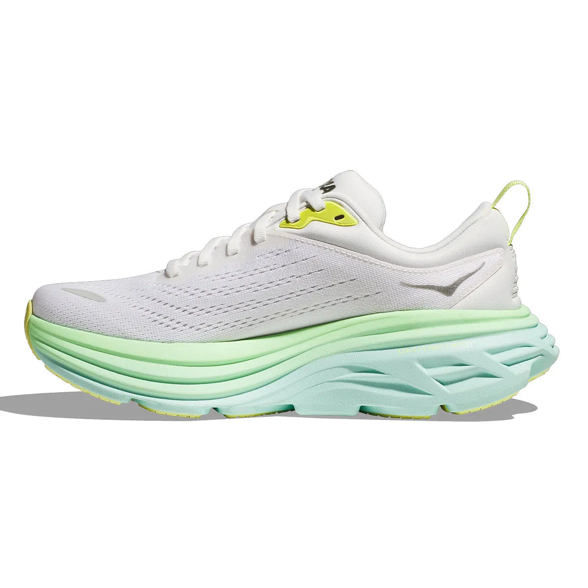 HOKA BONDI 8 BLANC DE BLANC/SUNLIT OCEAN - WOMENS