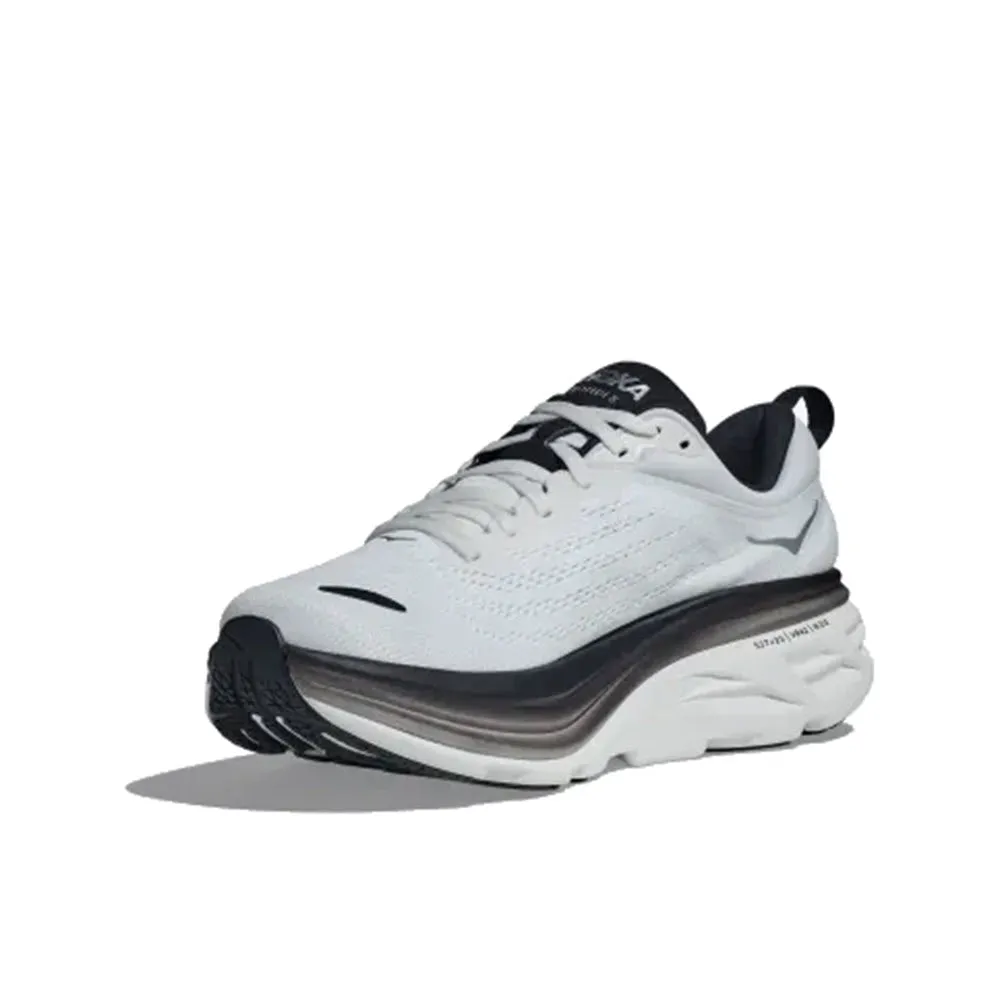 HOKA BONDI 8 WHITE/BLACK - MENS