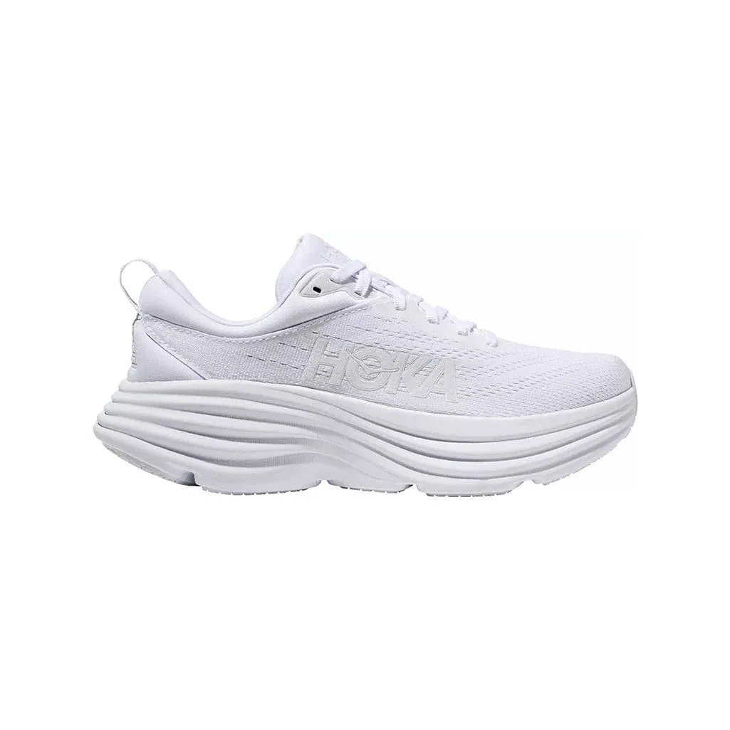 HOKA BONDI 8 WHITE/WHITE - WOMENS