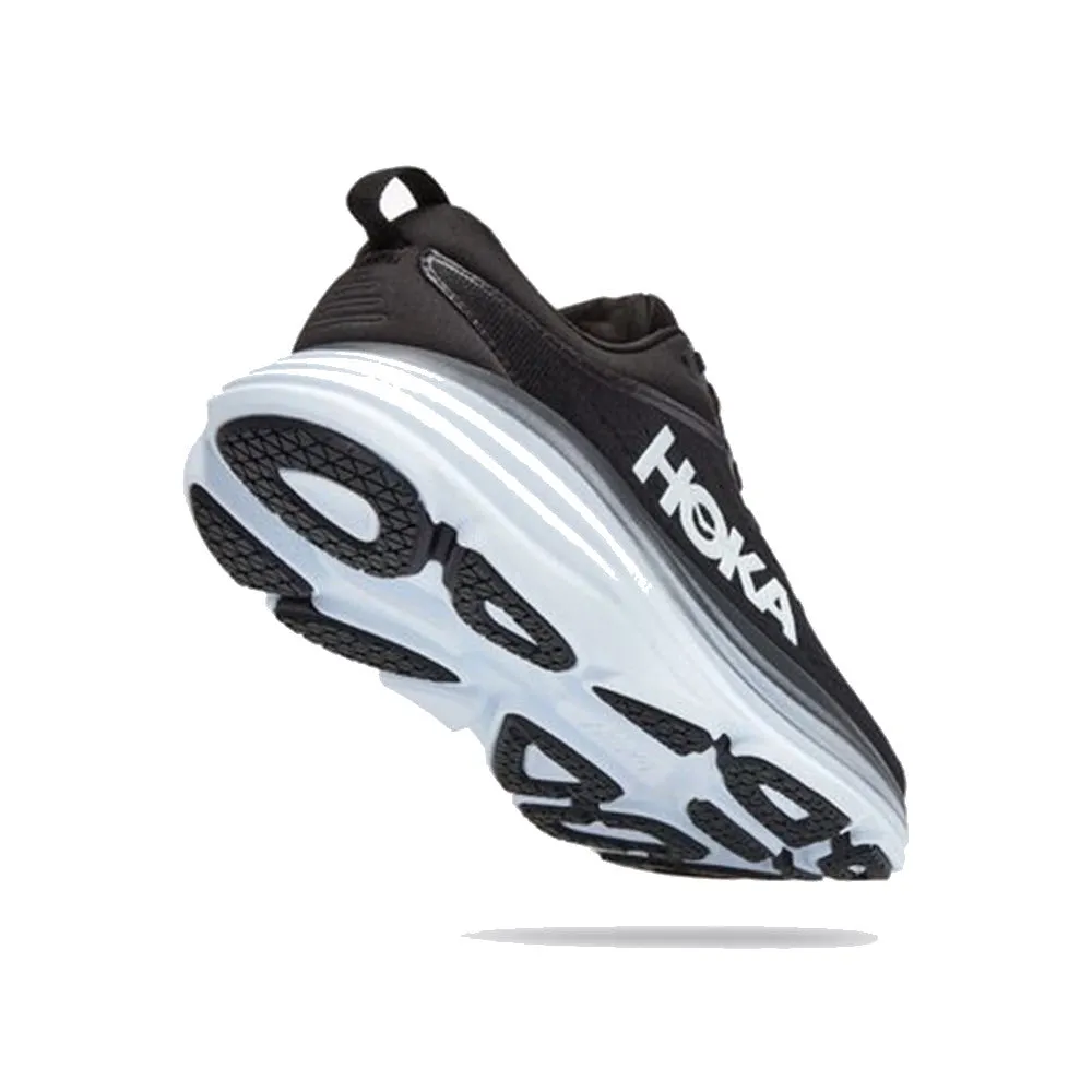 HOKA ONE ONE BONDI 8 BLACK/WHITE - WOMENS