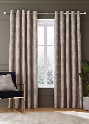 Hyperion Interiors Tamra Palm Pair of Eyelet Curtains | Kaleidoscope