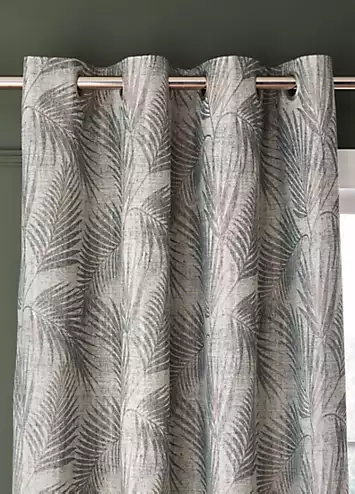 Hyperion Interiors Tamra Palm Pair of Eyelet Curtains | Kaleidoscope