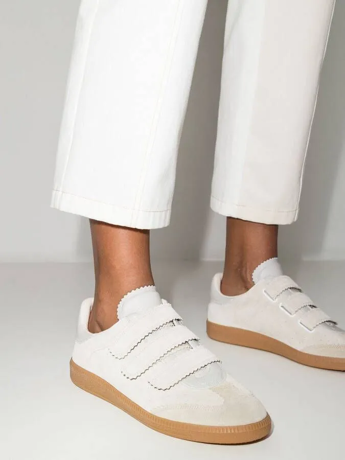 ISABEL MARANT Bethy touch-strap sneakers White