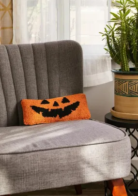 Jack-O-Lantern Hooked Pillow-