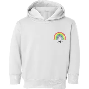 juju + stitch Little Kid Pullover Hoodie, Rainbow