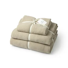 Kapok Comforts   Cloud Busting Sheet Set - Sand (Queen Size Bed)