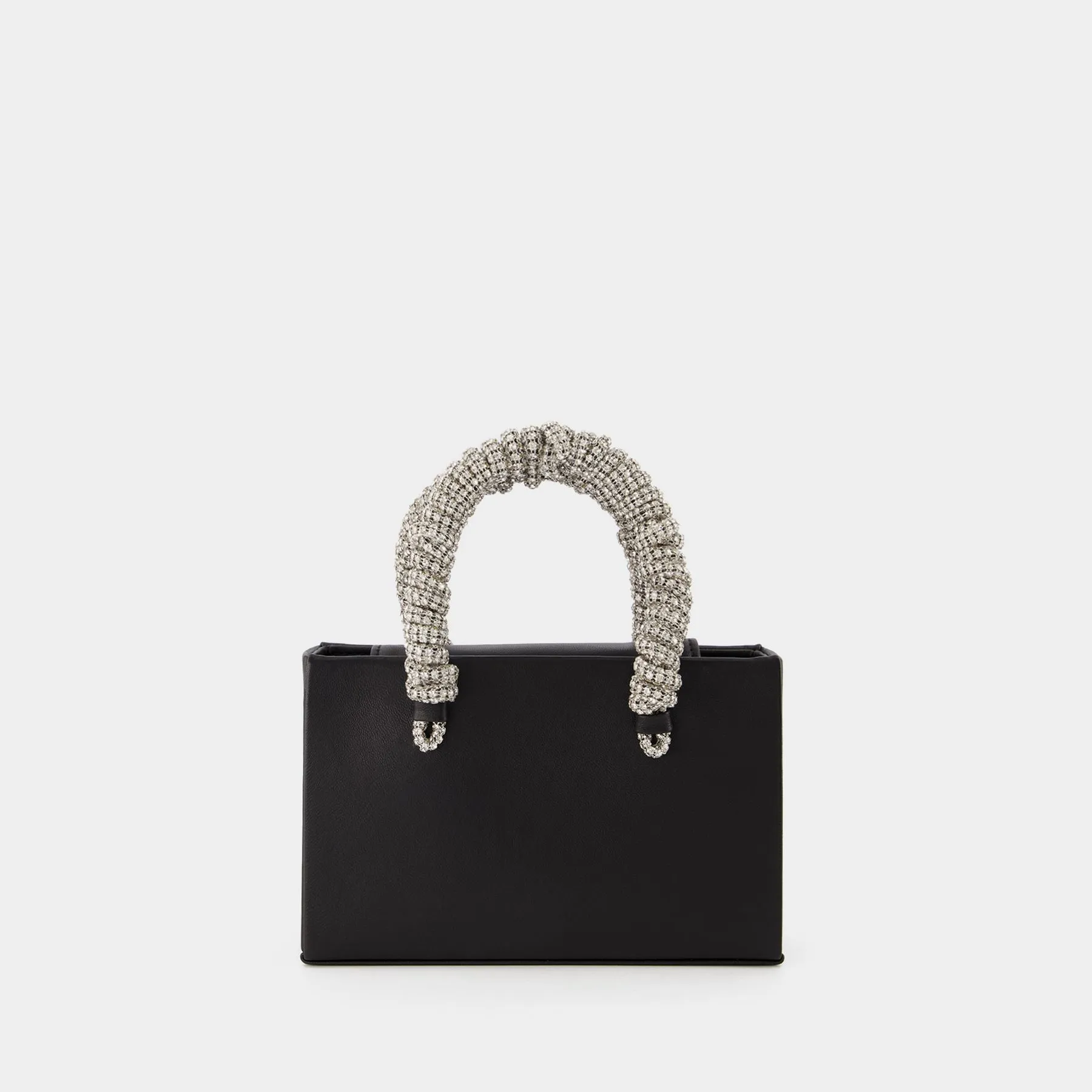 Kara  Phone Cord Midi Tote Phone Pouch - Kara - Black - Leather