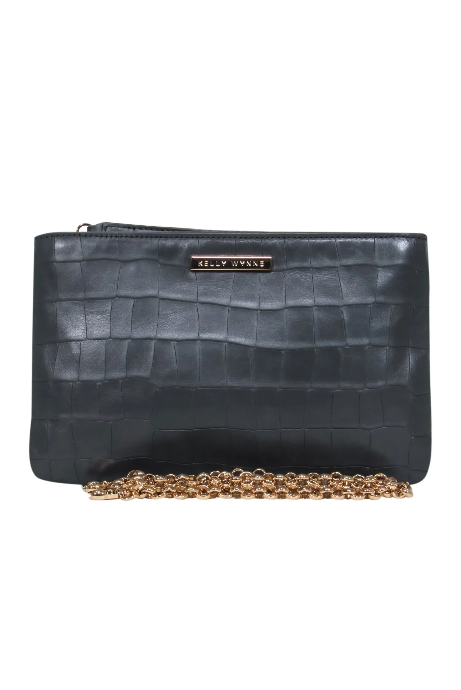 Kelly Wynne - Grey Reptile Convertible Crossbody