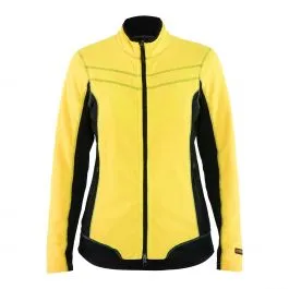 Ladies Micro Fleece Jacket 4924 High Vis Geel/Zwart - Blåkläder