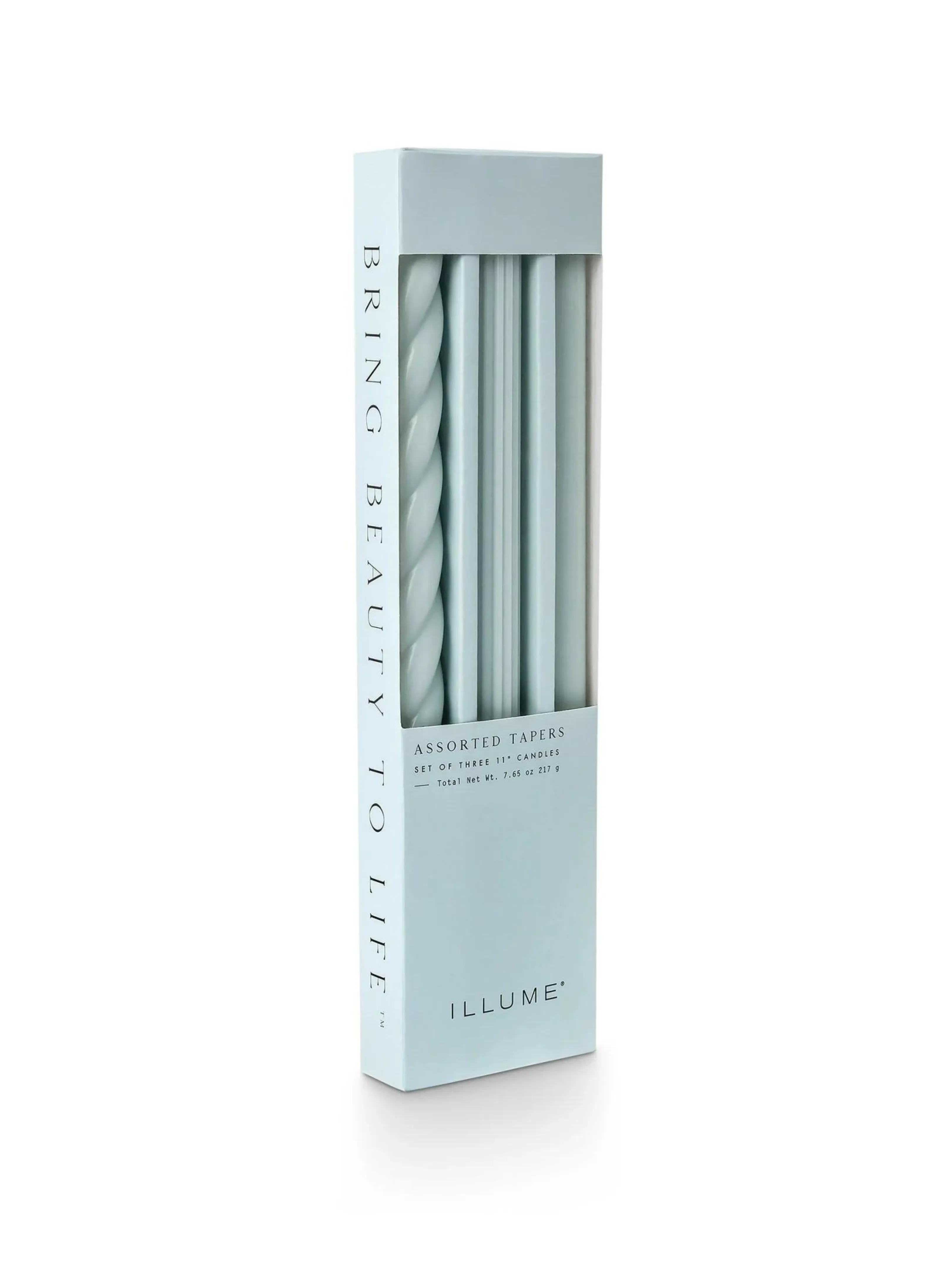 Light Blue 3pk Taper Candles