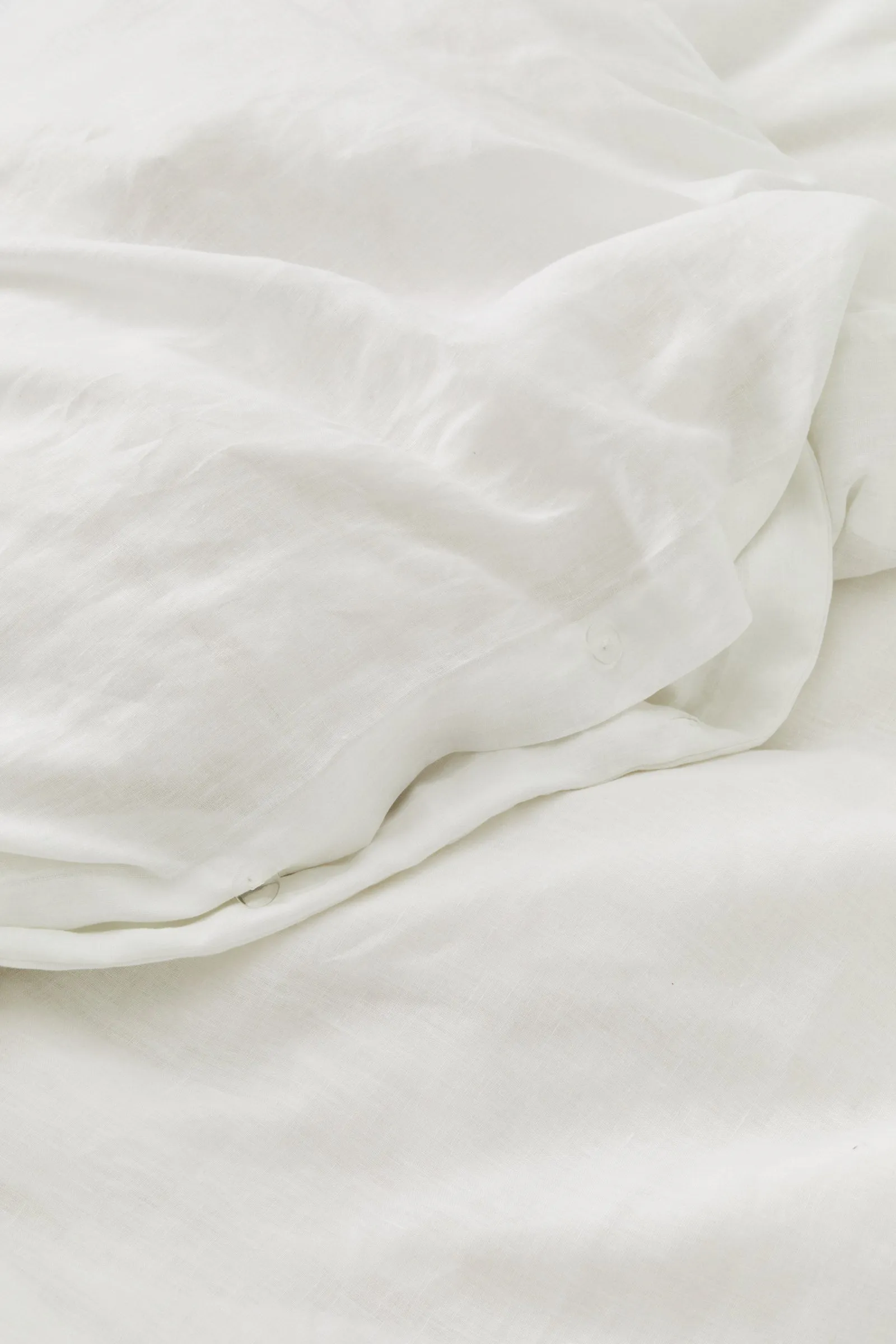 Linen Duvet Cover White