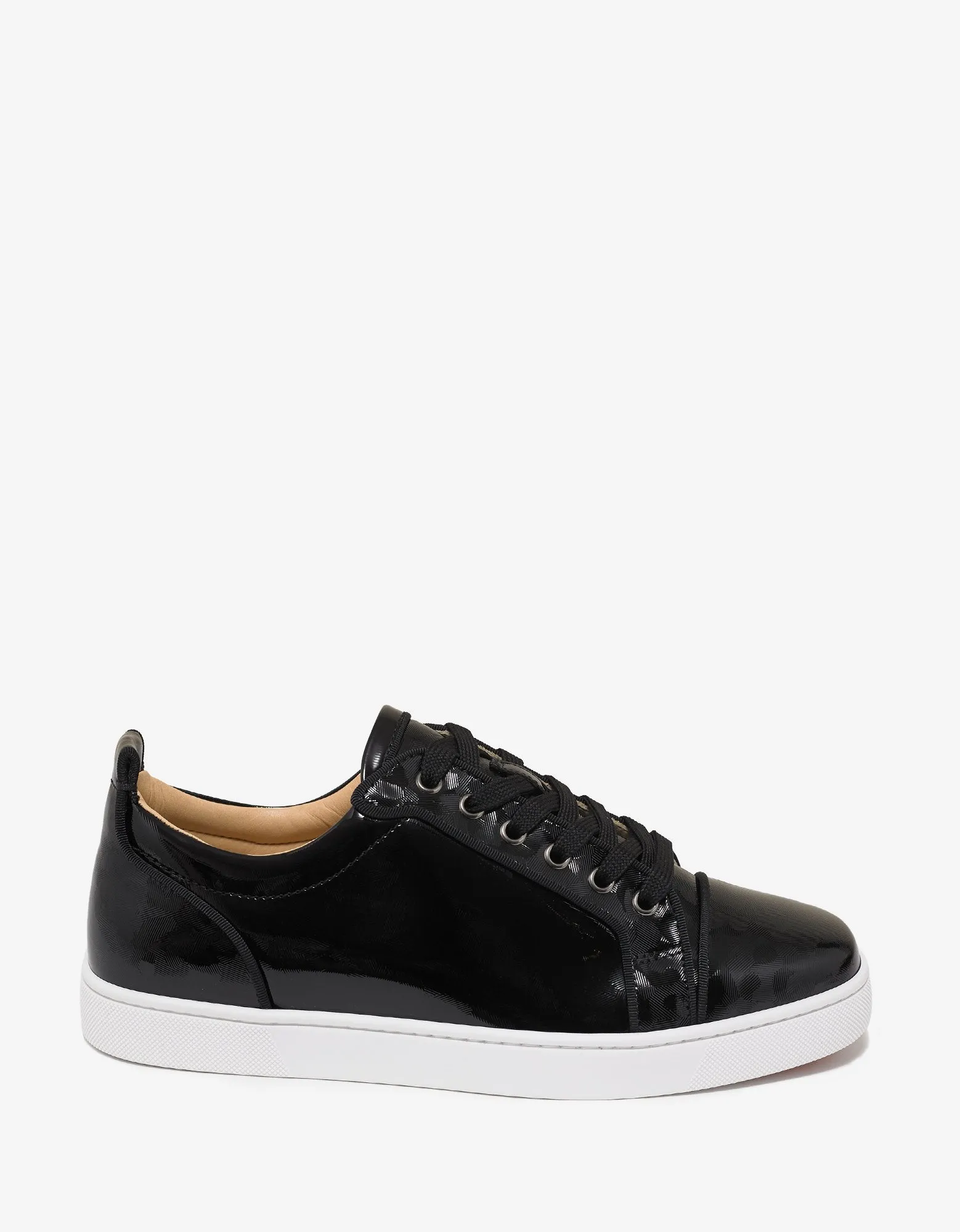 Louis Junior Orlato Flat Black Panther Print Trainers -