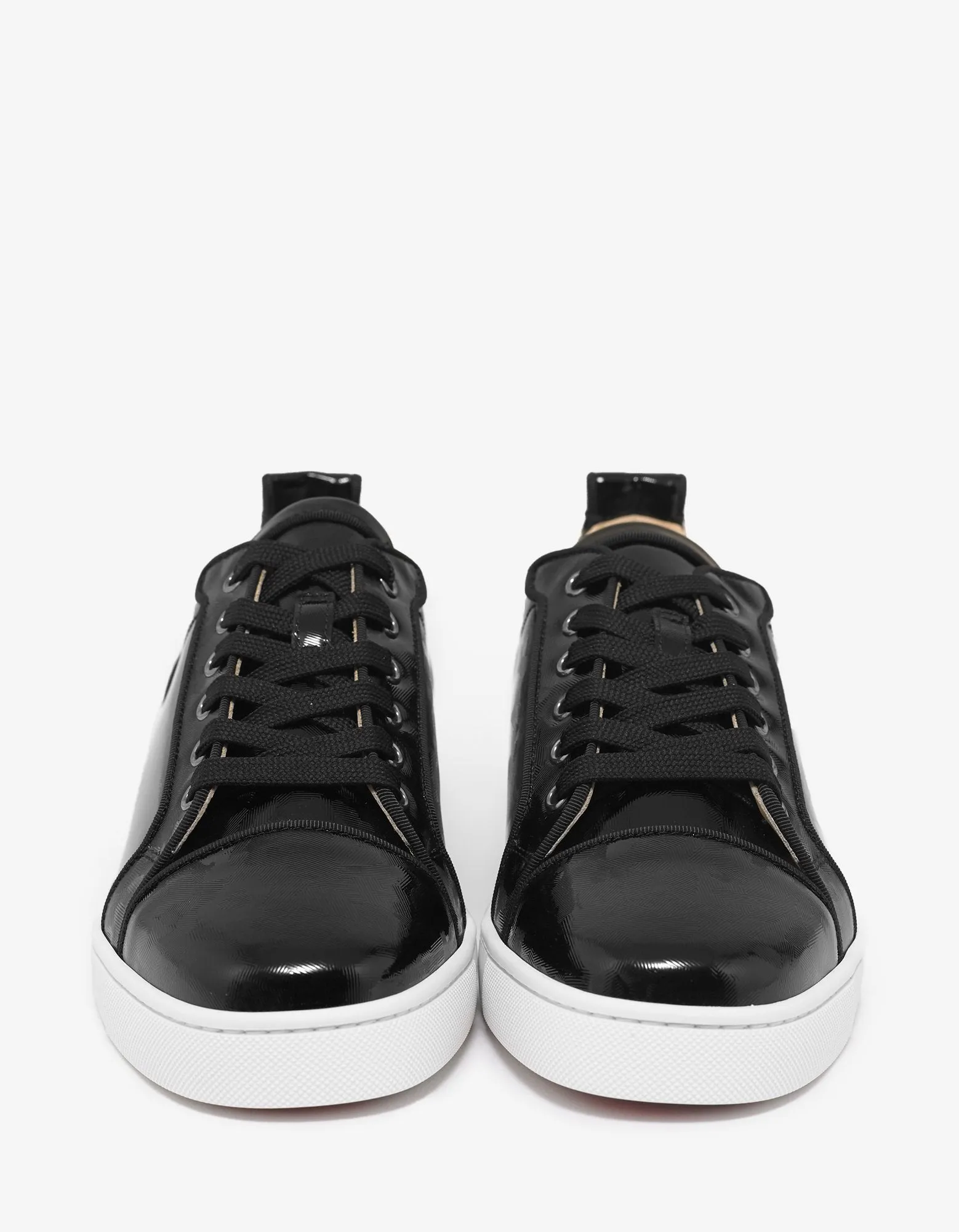 Louis Junior Orlato Flat Black Panther Print Trainers -