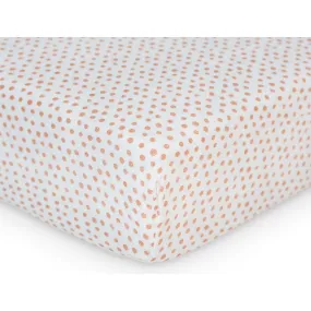 Lulujo Crib Sheet, Dots