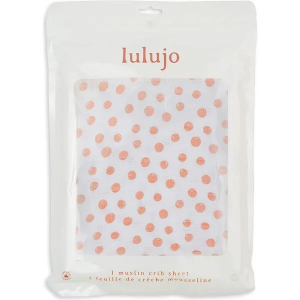 Lulujo Crib Sheet, Dots