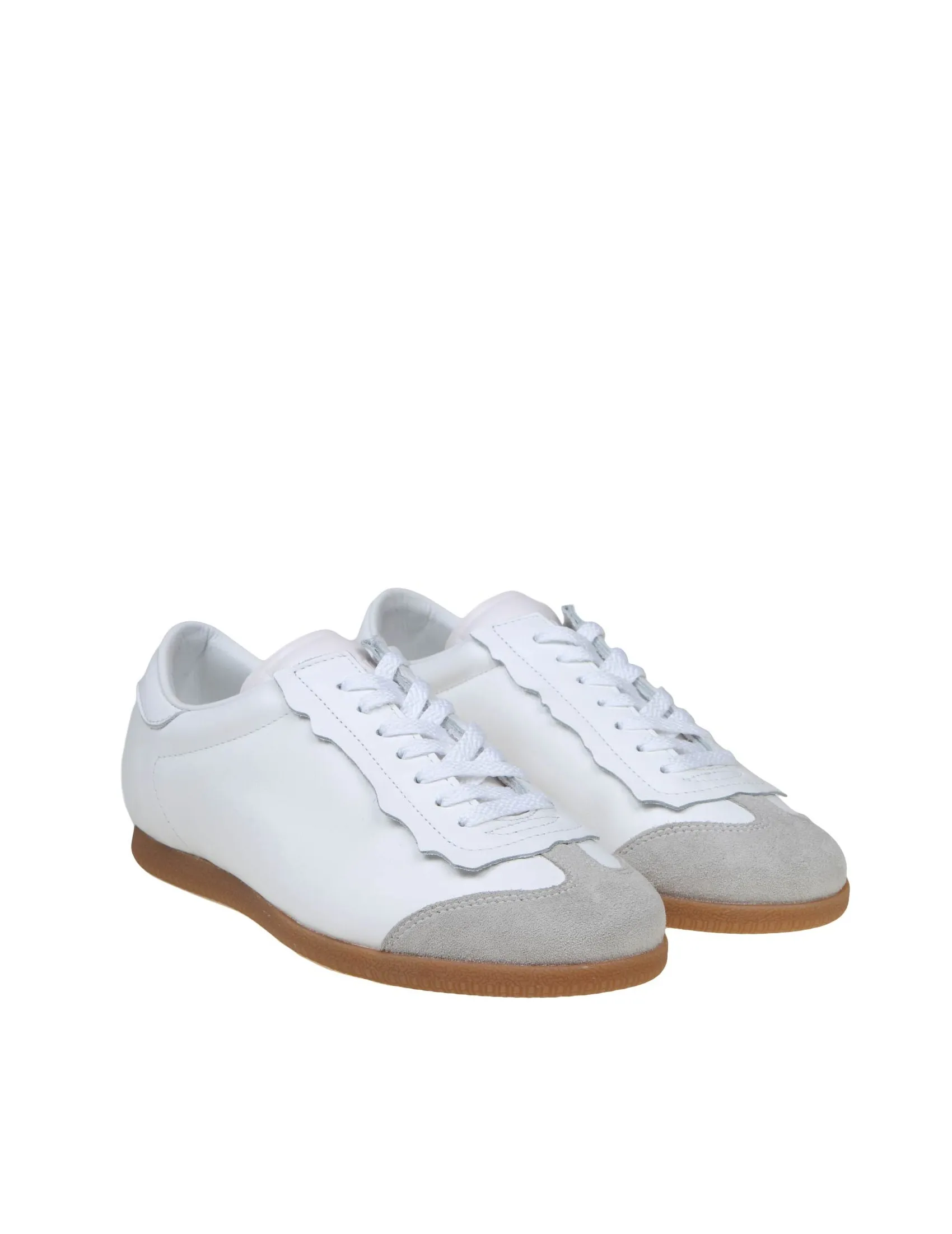 MAISON MARGIELA SNEAKERS IN LEATHER COLOR WHITE