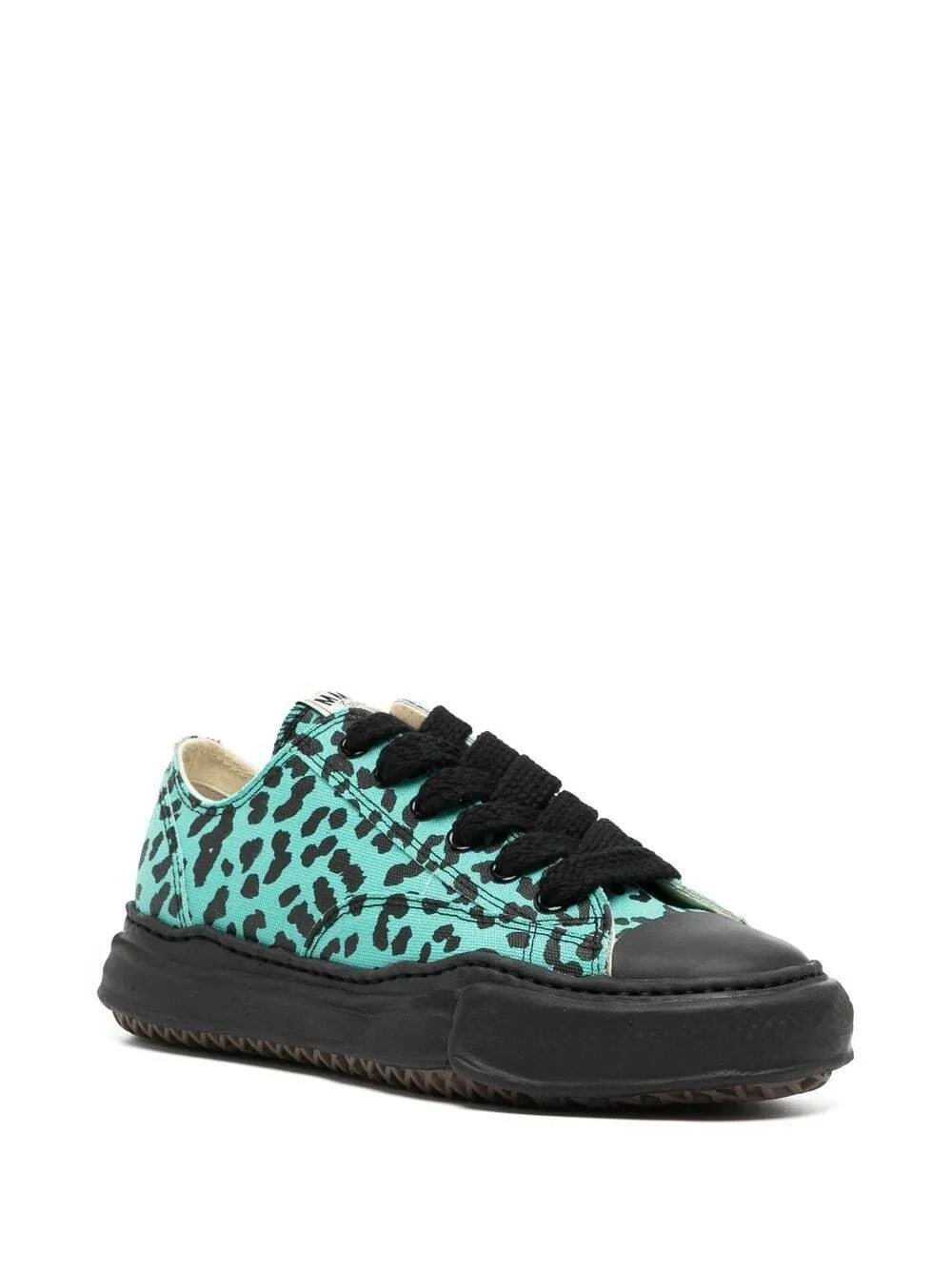 Maison MIHARA YASUHIRO leopard-print low-top sneakers - Green