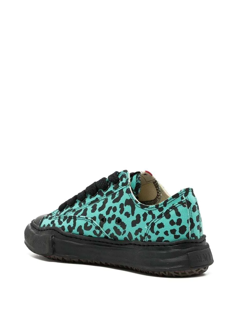 Maison MIHARA YASUHIRO leopard-print low-top sneakers - Green