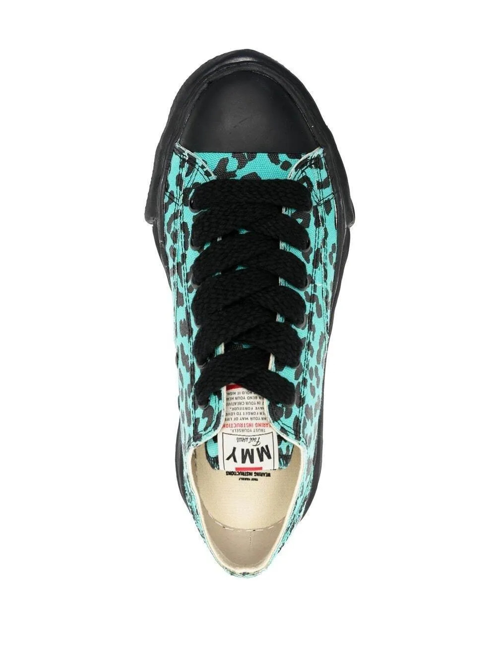 Maison MIHARA YASUHIRO leopard-print low-top sneakers - Green