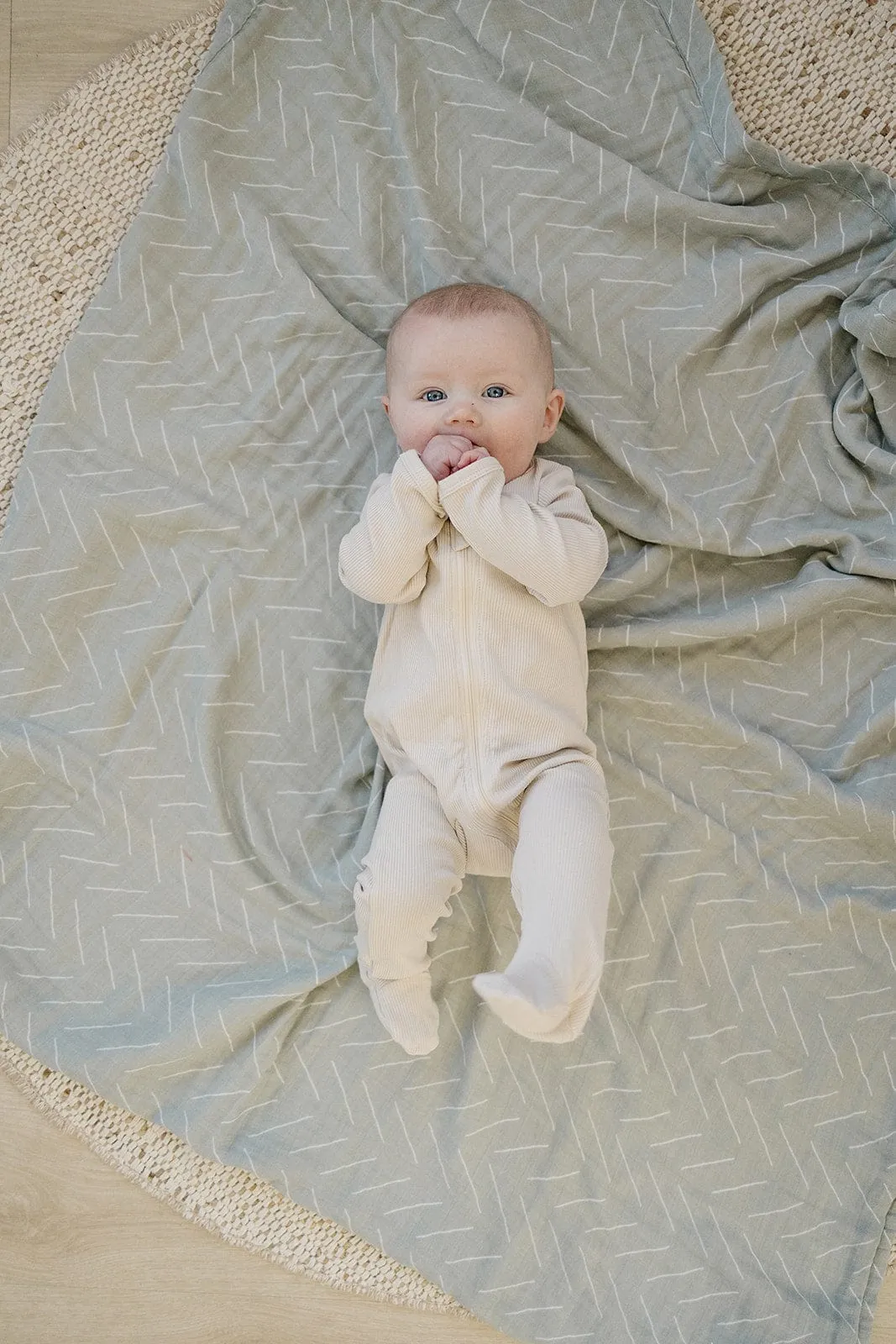 Mebie Baby Desert Sage Muslin Quilt *