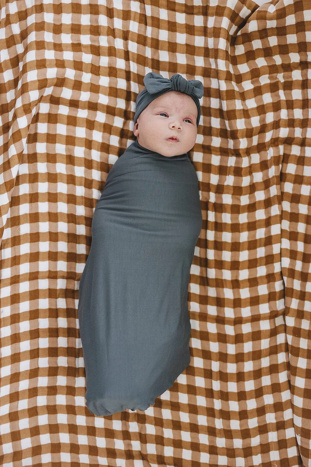 Mebie Baby Gingham Muslin Quilt *