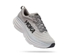 Mens Hoka Bondi 8 in Sharkskin/Harbor Mist