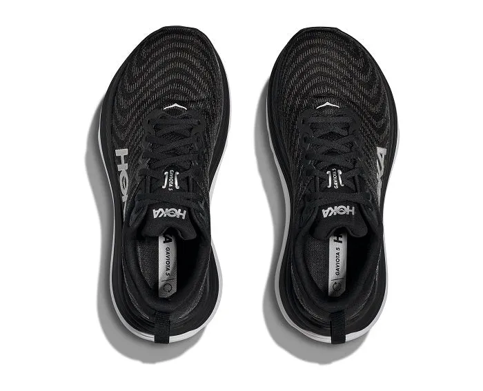 Mens Hoka Gaviota 5 in Black/White