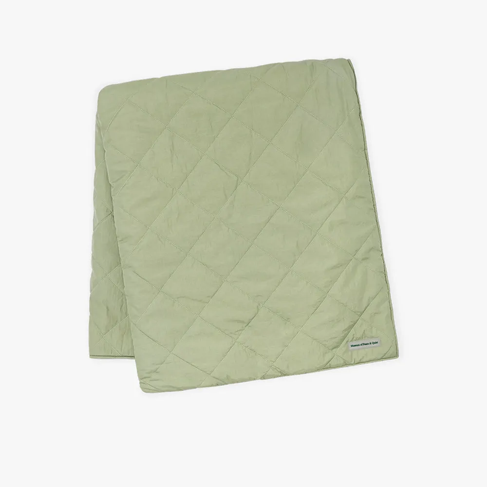 Museum of Peace & Quiet Nylon Reversible Throw Blanket / Olive