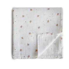 Muslin Swaddle Blanket Organic Cotton - Sparrow