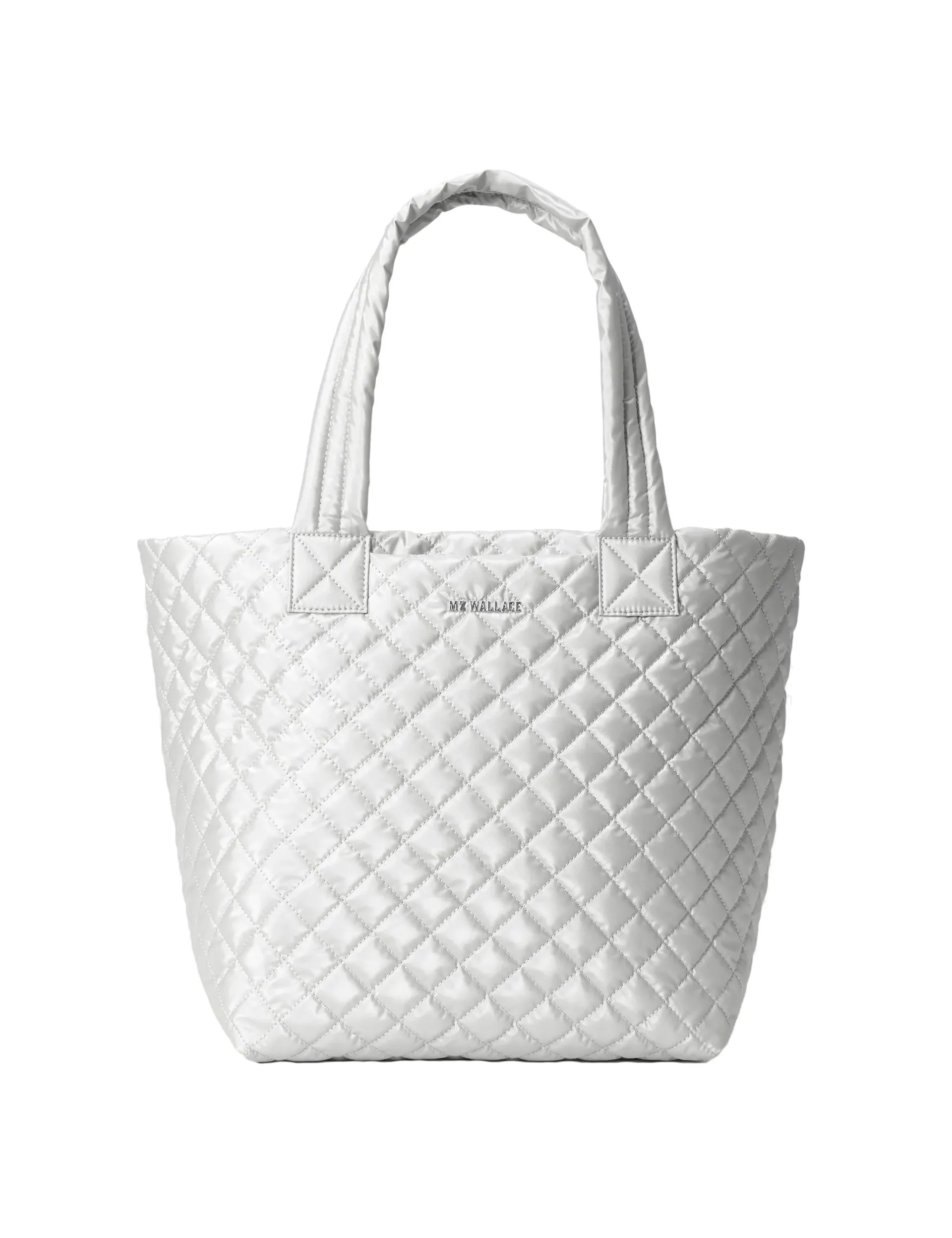 MZ Wallace Medium Metro Tote Deluxe - Oyster Metallic