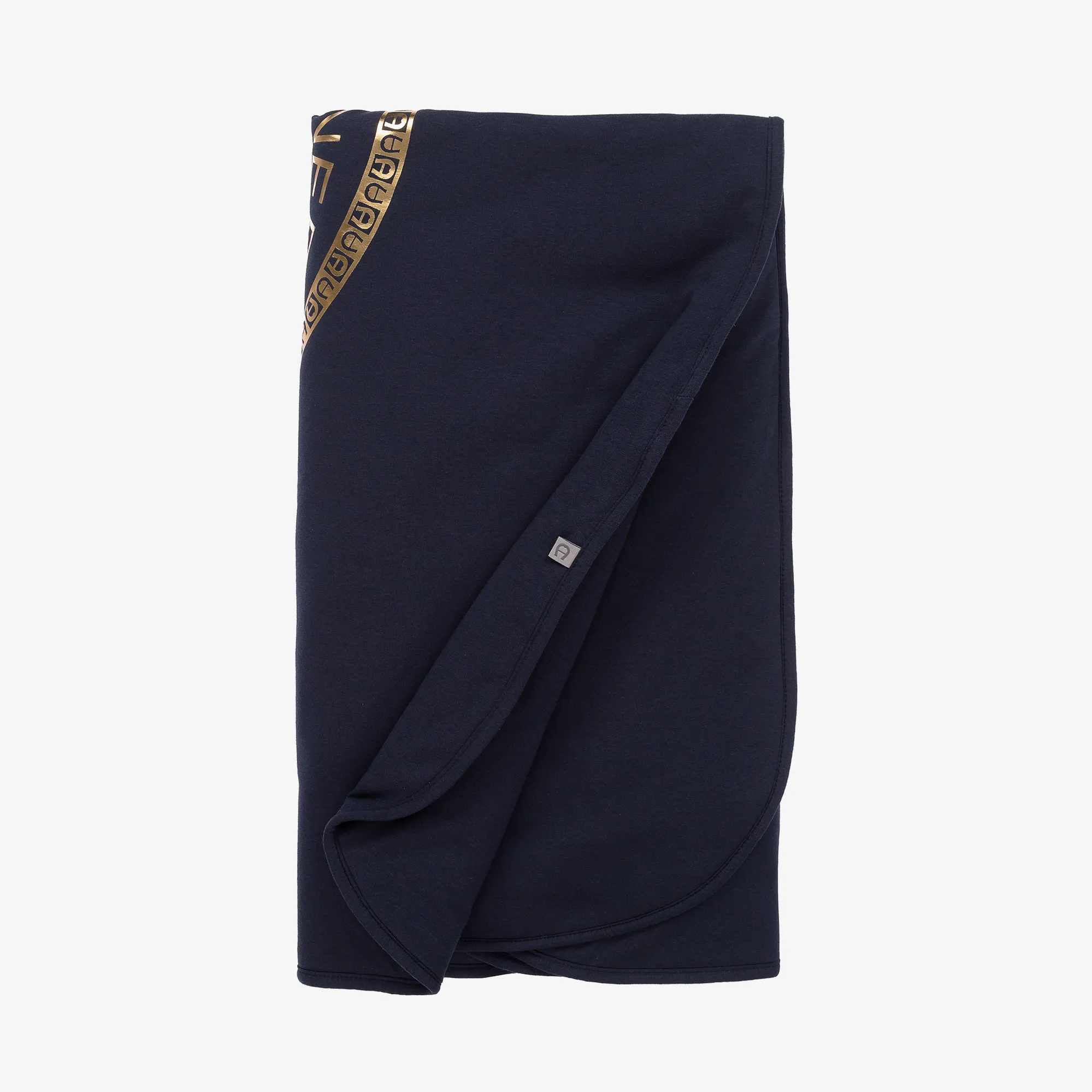 Navy Blue Pima Cotton Padded Blanket (90cm)