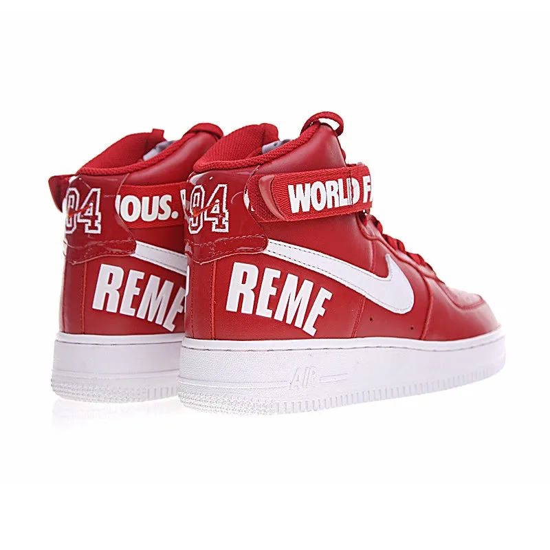 Nike Air Force 1 High Joint White-red SUPREME