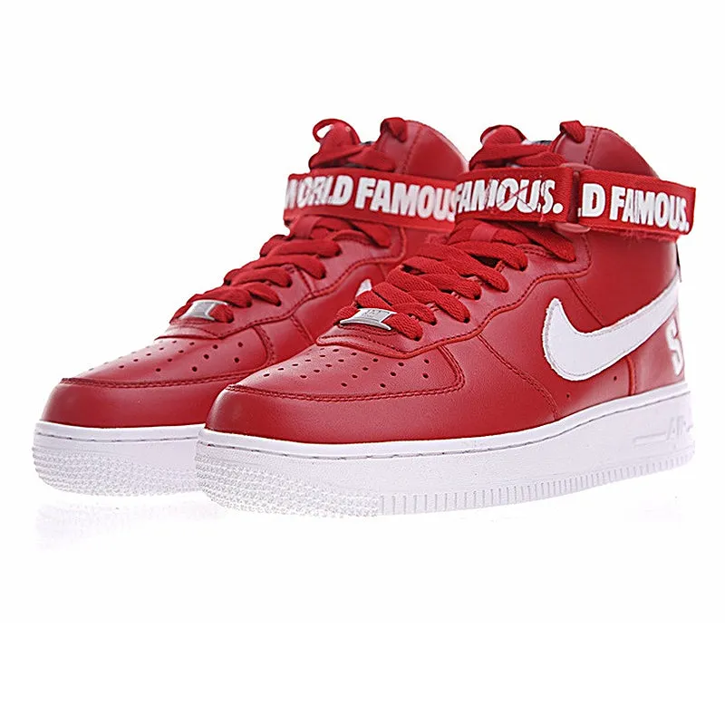 Nike Air Force 1 High Joint White-red SUPREME