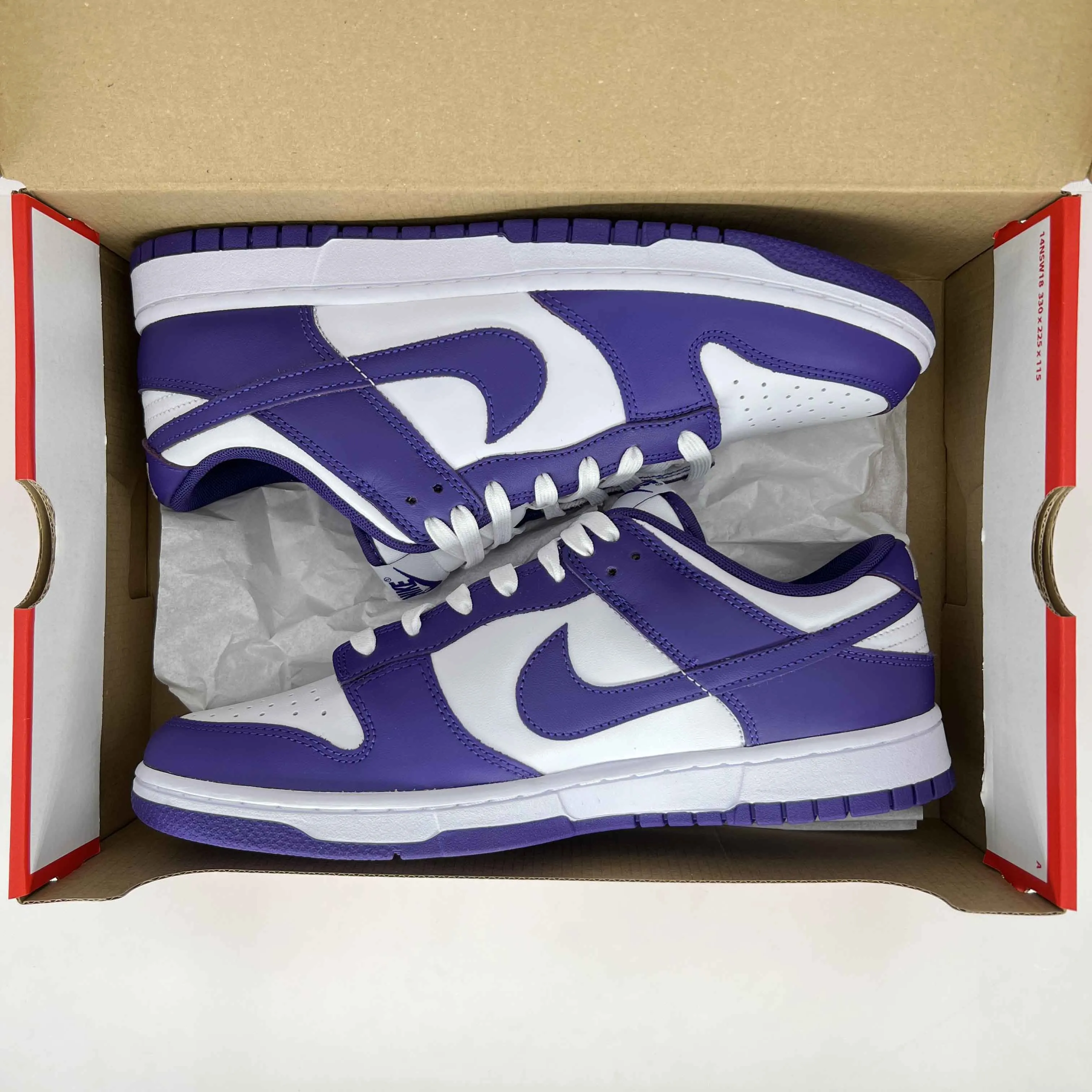 Nike Dunk Low Retro Court Purple 2022 New Size 9.5