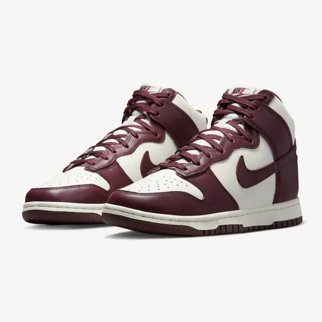 Nike Women's Dunk High (Burgundy Crush/ Sail White/ Dark...