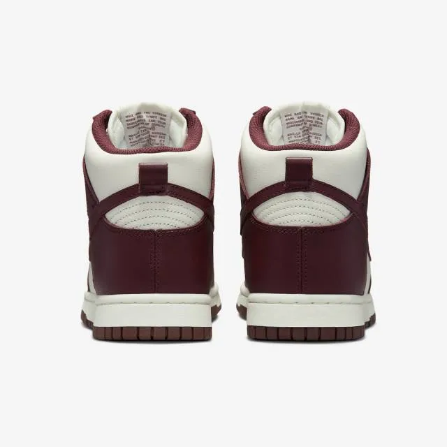 Nike Women's Dunk High (Burgundy Crush/ Sail White/ Dark...